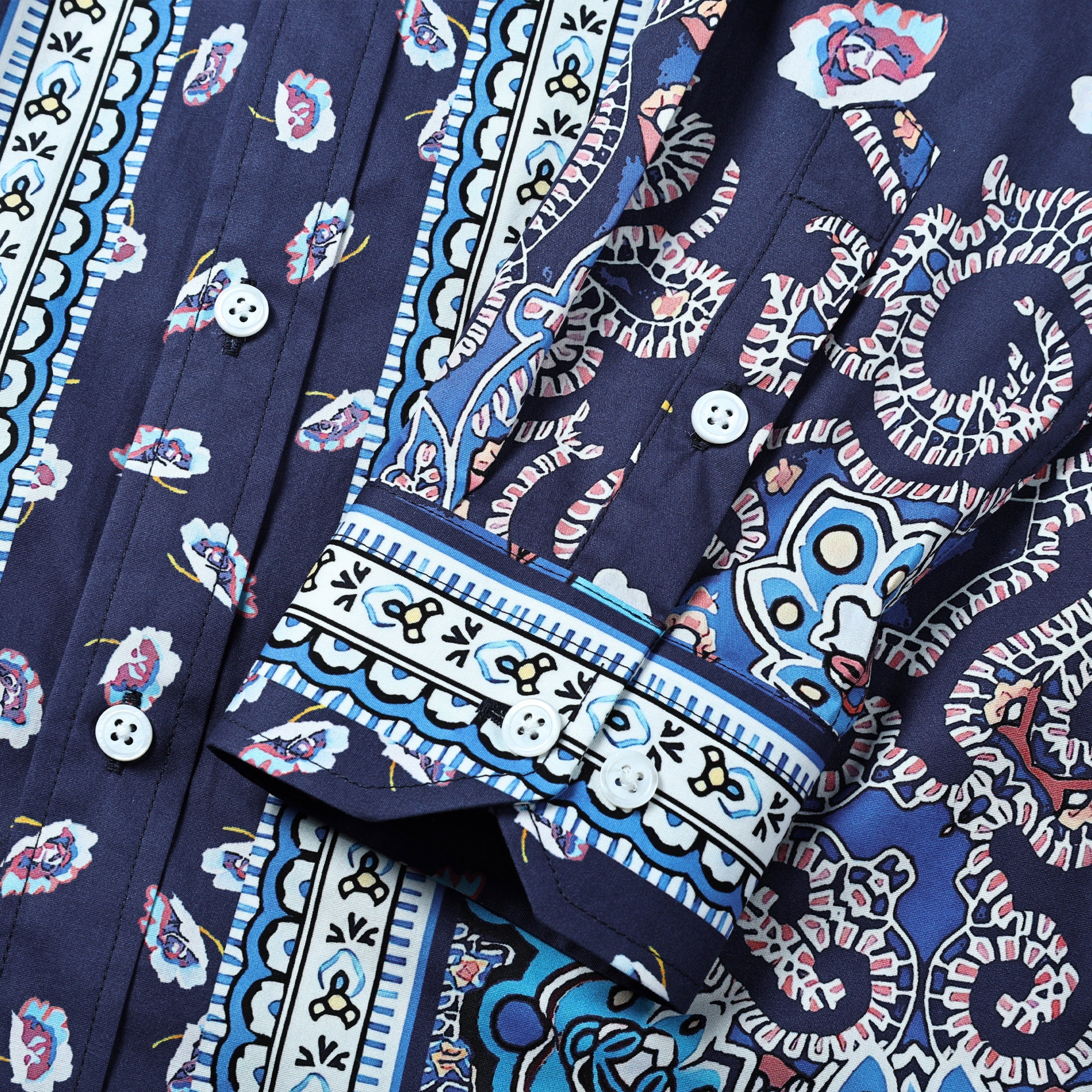 FLoral Pattern Long Sleeve Shirt Jonvidesign