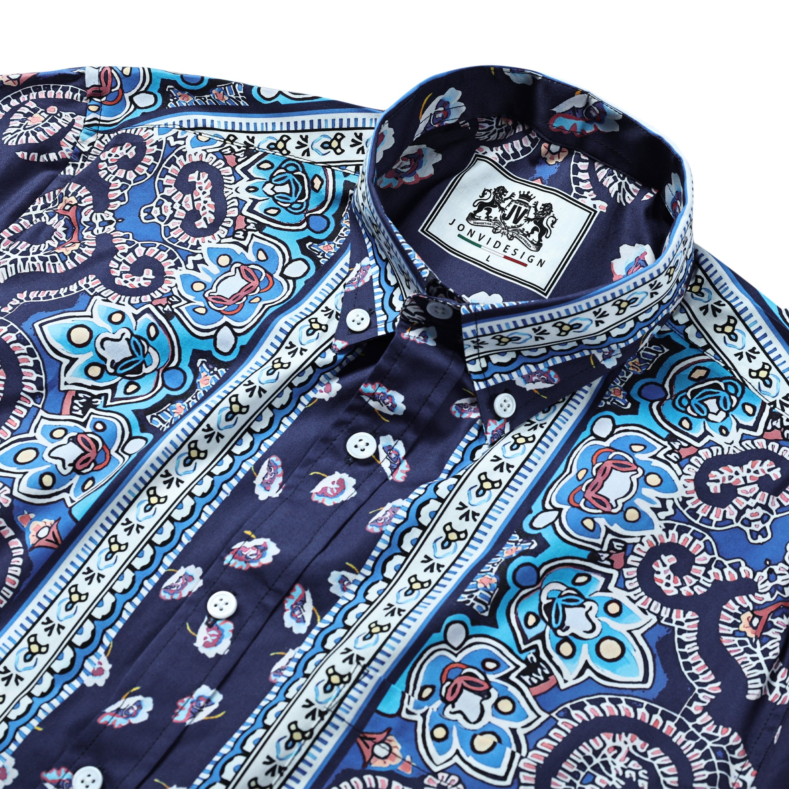 FLoral Pattern Long Sleeve Shirt Jonvidesign