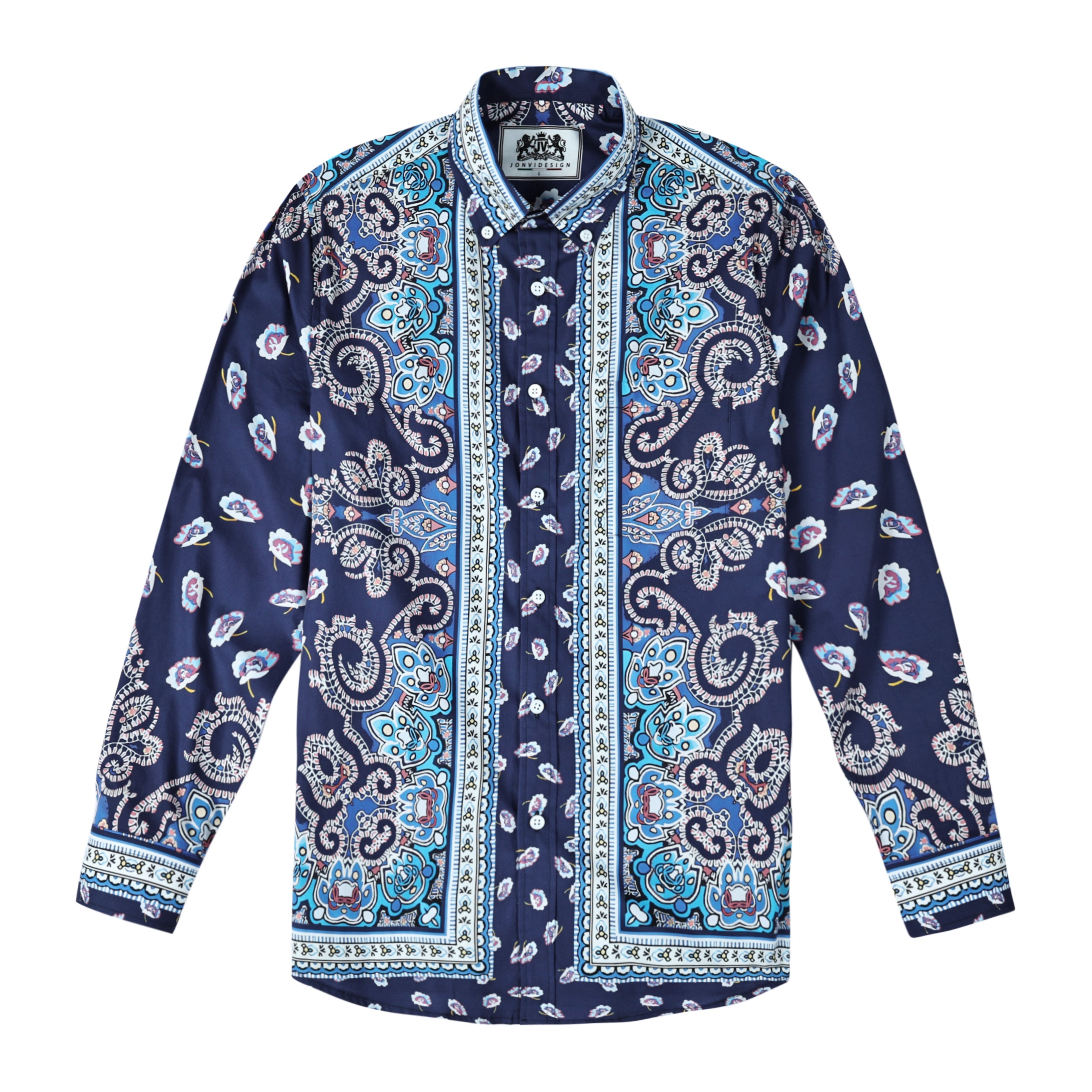 FLoral Pattern Long Sleeve Shirt Jonvidesign