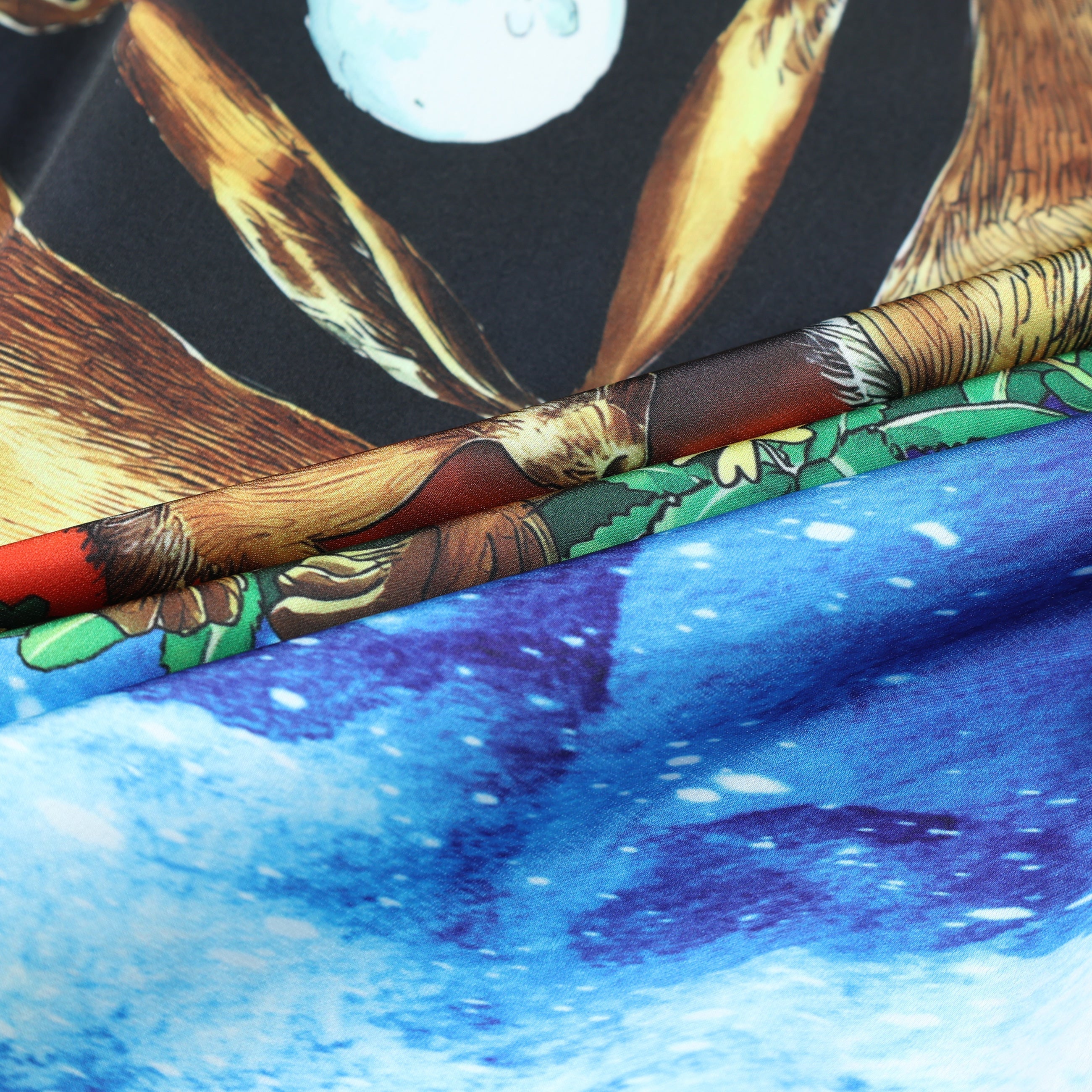 Galaxy Castle Rabbit Pattern Short Sleeve Camp Collar Shirt Jonvidesign