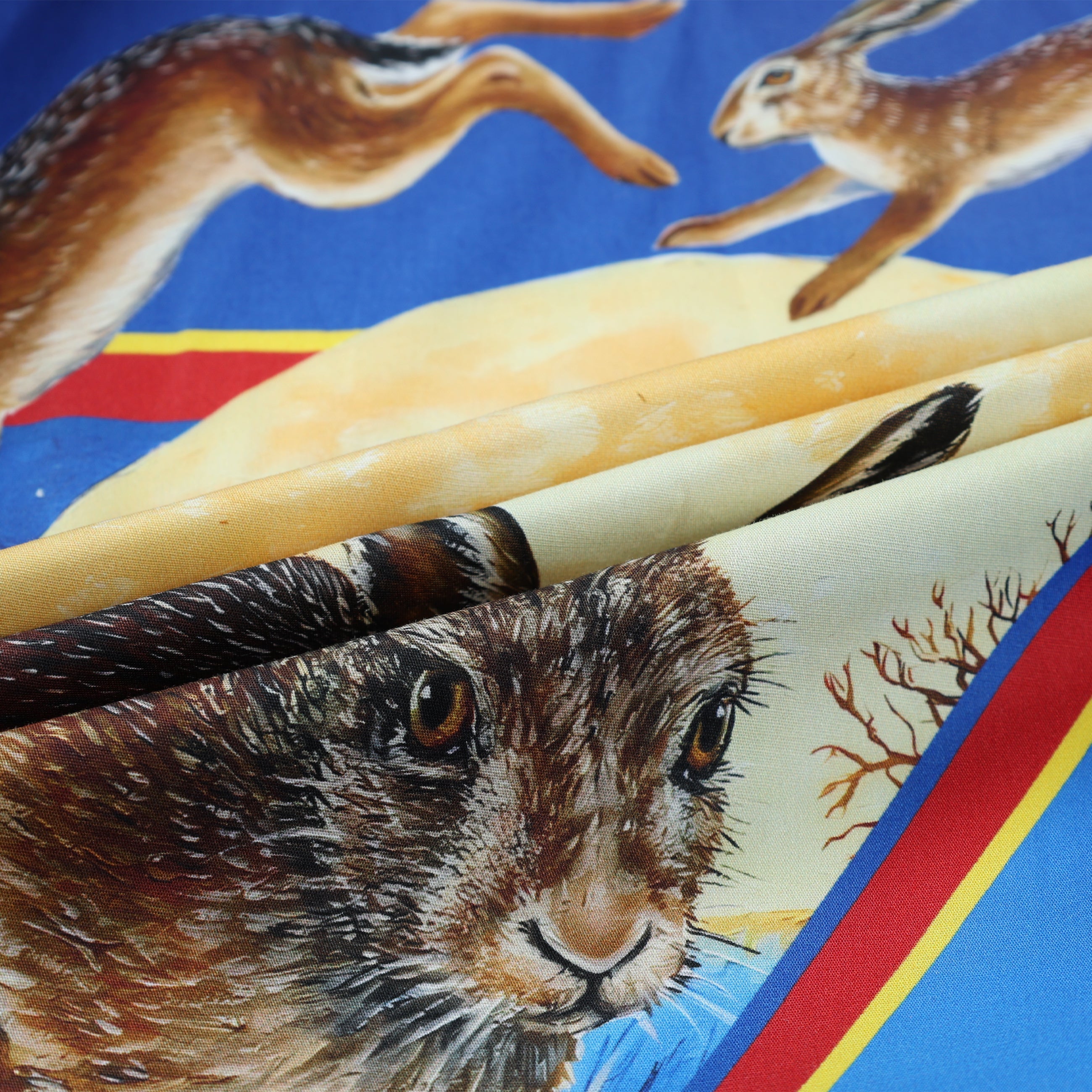 Moon Rabbit Gradient Color Long Sleeve Vacation Shirt Jonvidesign