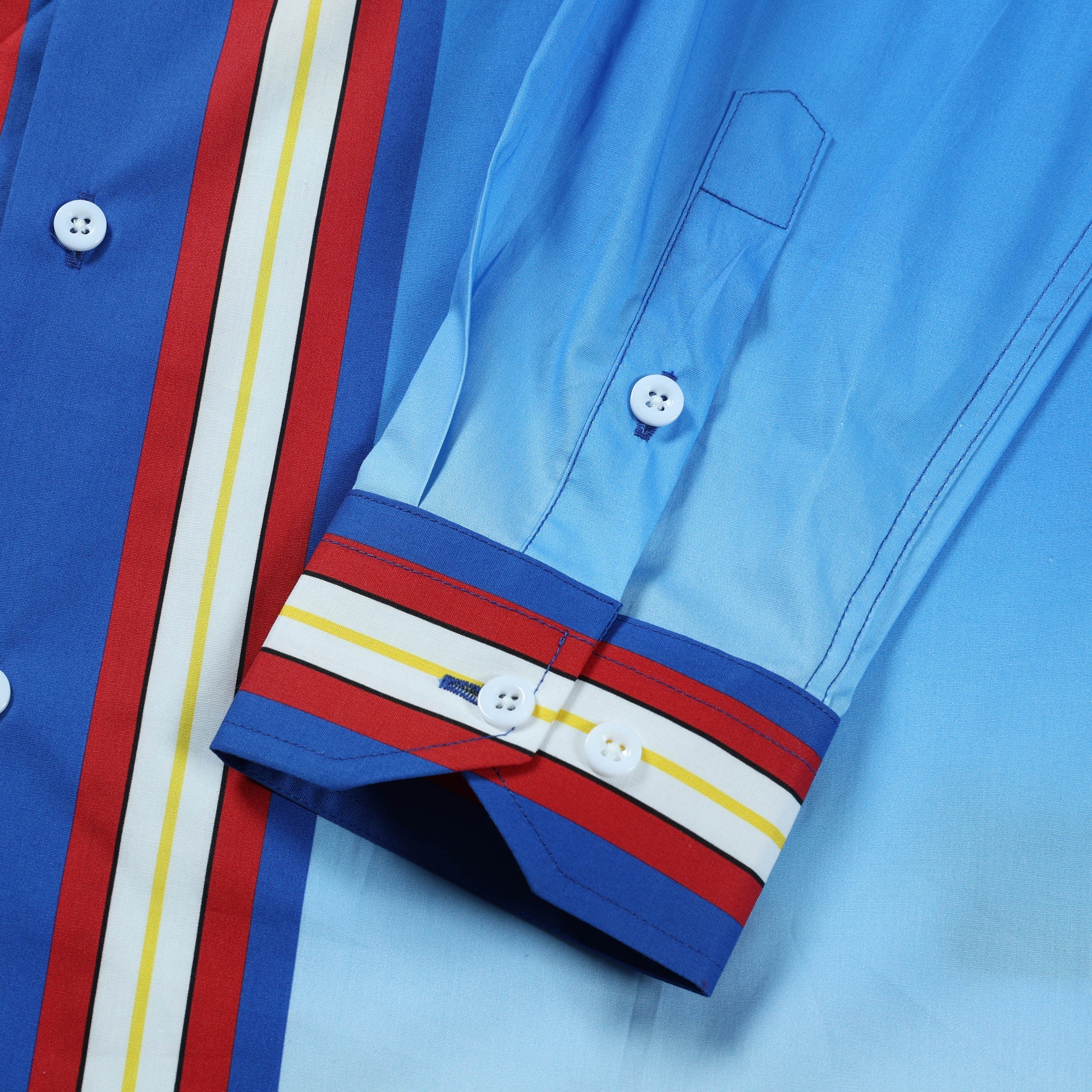 Moon Rabbit Gradient Color Long Sleeve Vacation Shirt Jonvidesign