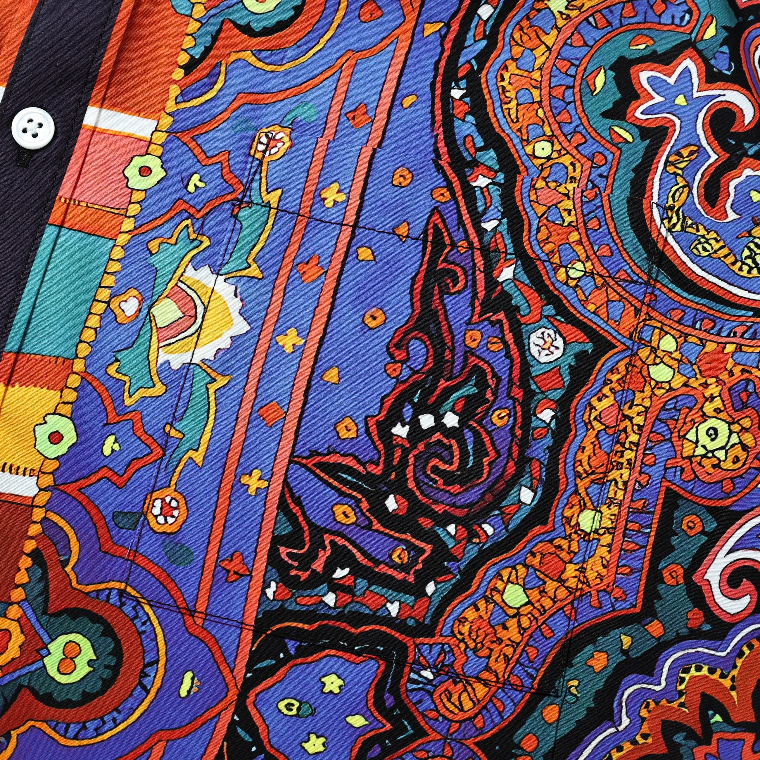 Paisley Pattern Long Sleeve Shirt Jonvidesign