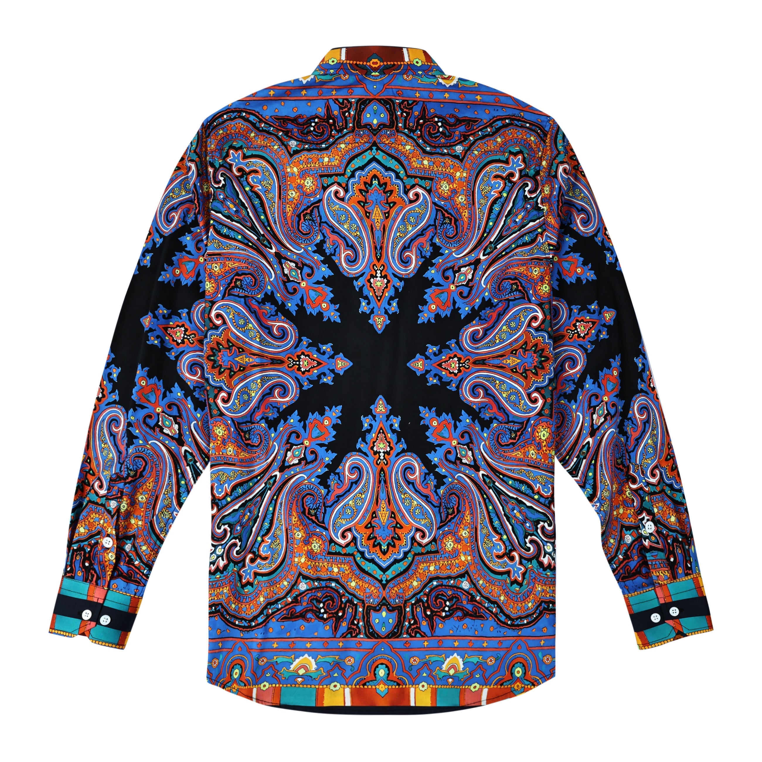 Paisley Pattern Long Sleeve Shirt Jonvidesign