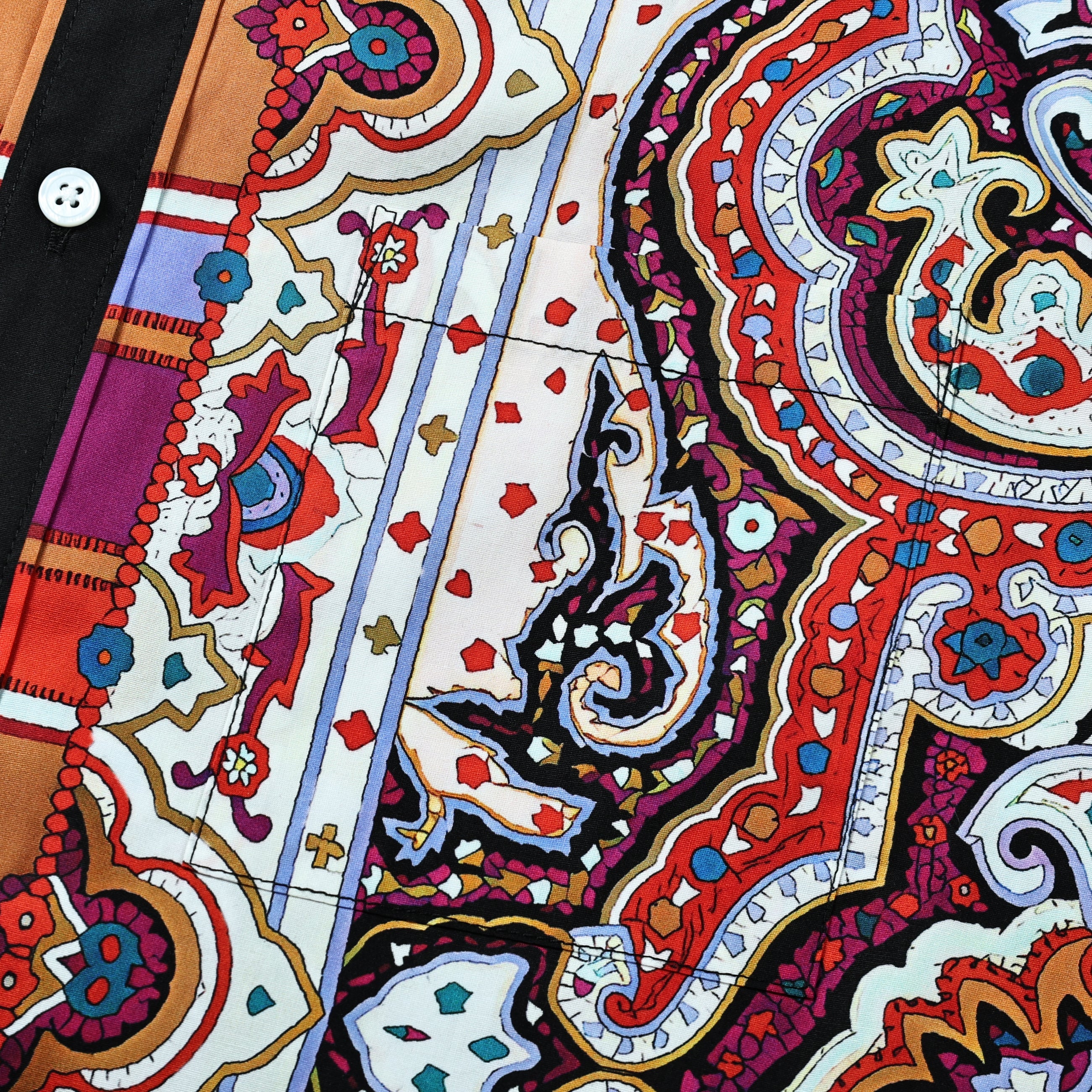 Paisley Pattern Long Sleeve Shirt Jonvidesign