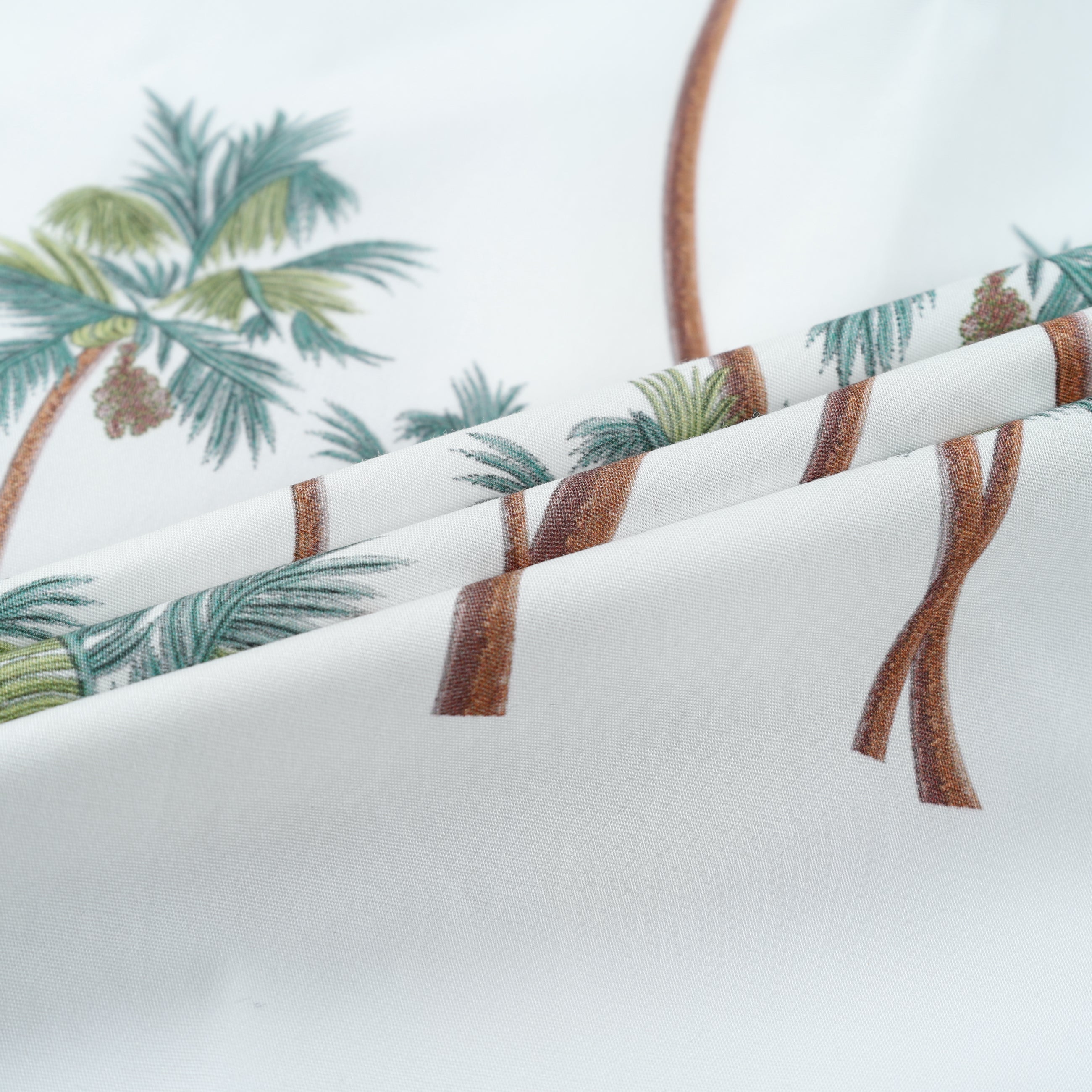 Palm Tree Pattern Long Sleeve Vacation Shirt Jonvidesign