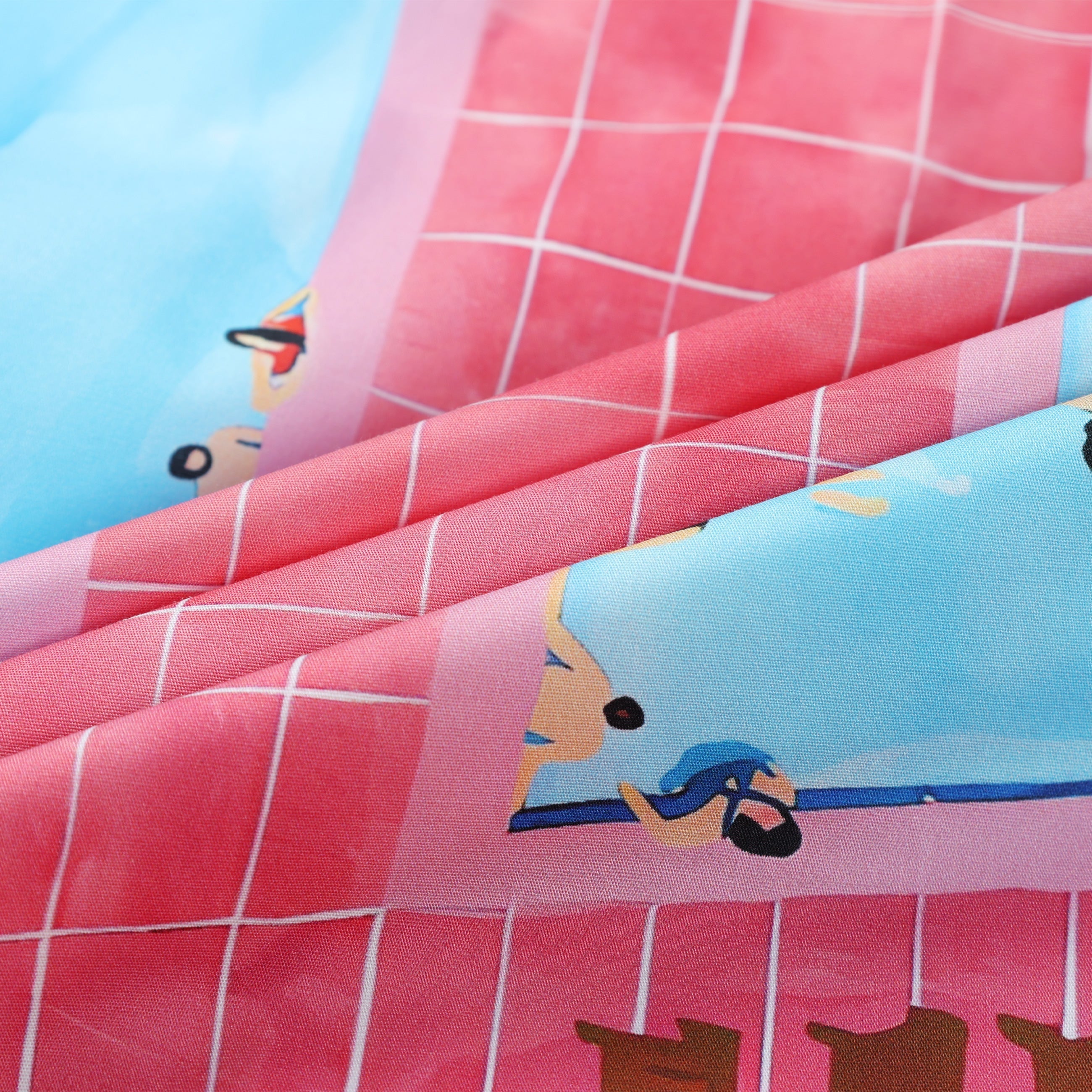 Pool Tile Pattern Long Sleeve Vacation Shirt Jonvidesign