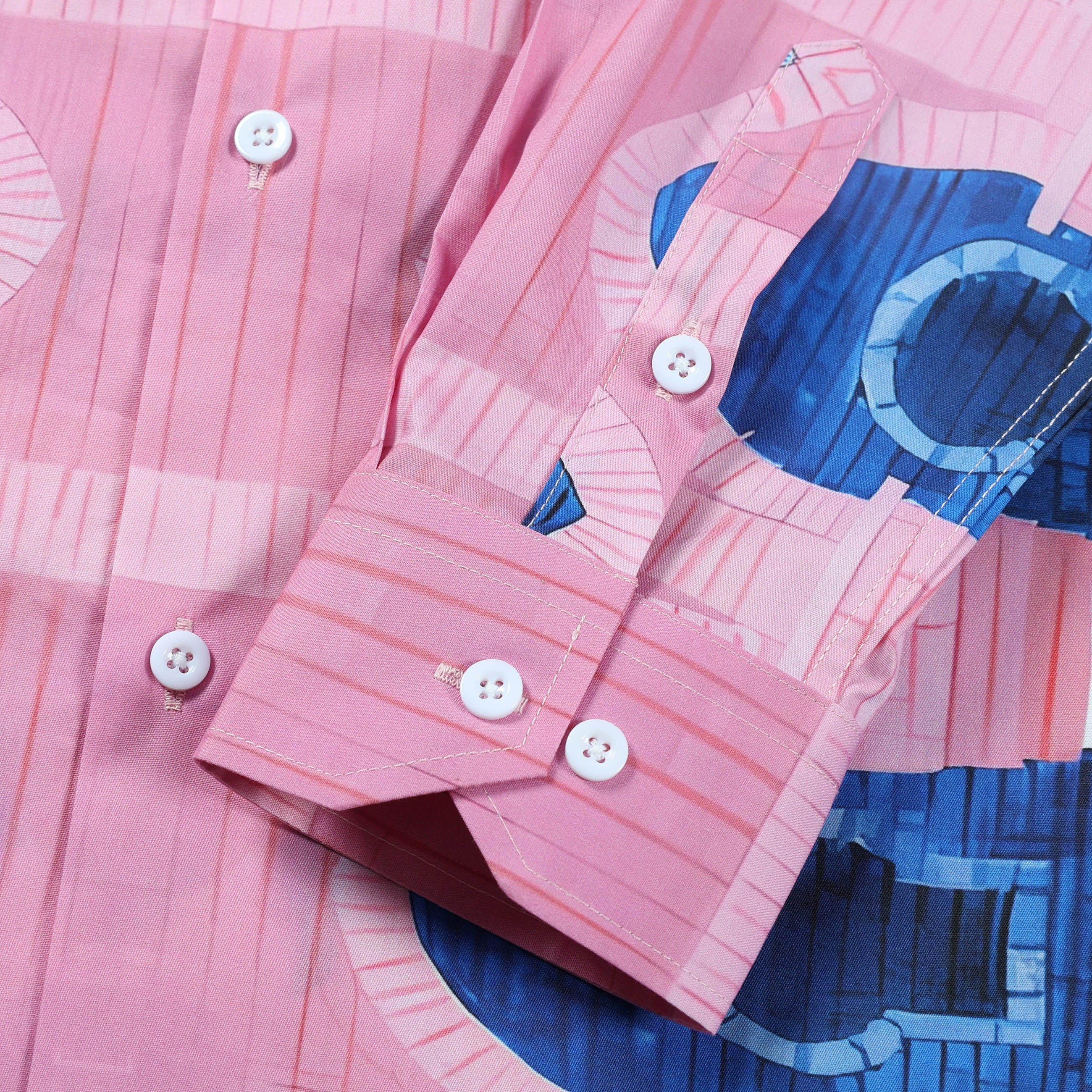 Pool Tile Pattern Long Sleeve Vacation Shirt Jonvidesign