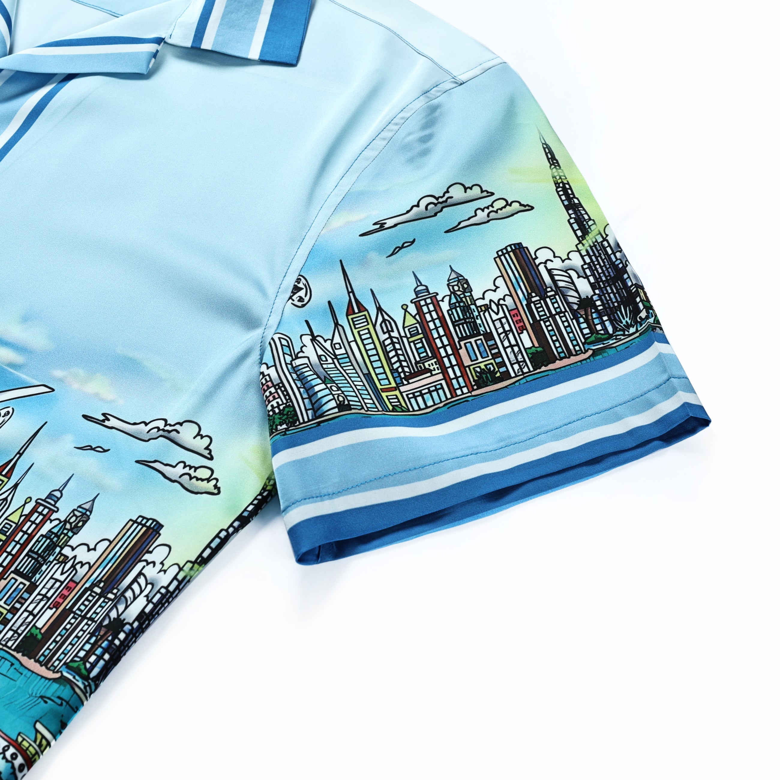 Resort Racing Car Short Sleeve Camp Collar Shirt Jonvidesign