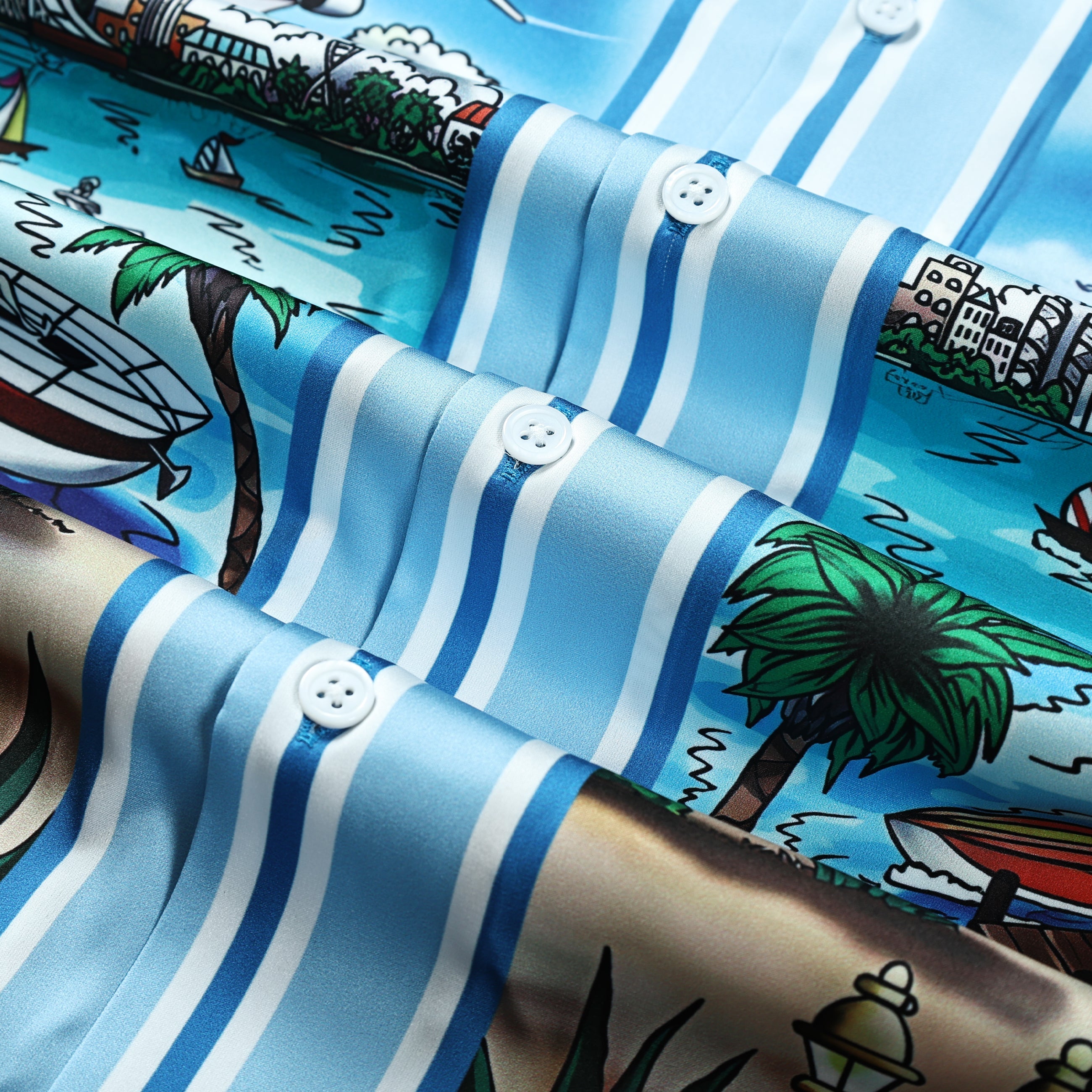 Resort Racing Car Short Sleeve Camp Collar Shirt Jonvidesign