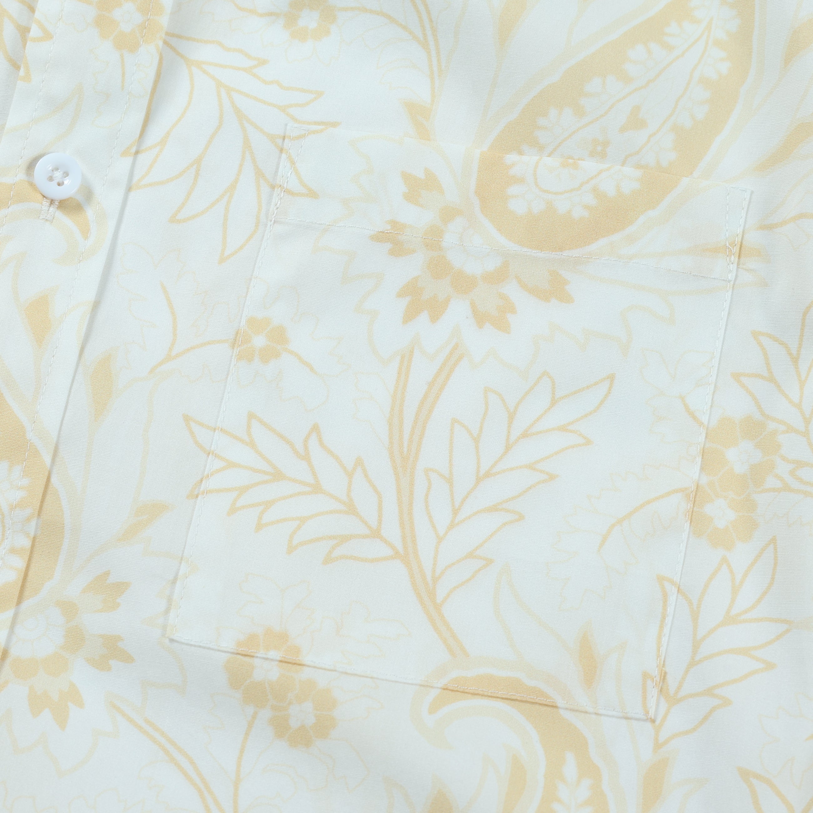 Yellow Paisley Button Down Shirt Jonvidesign