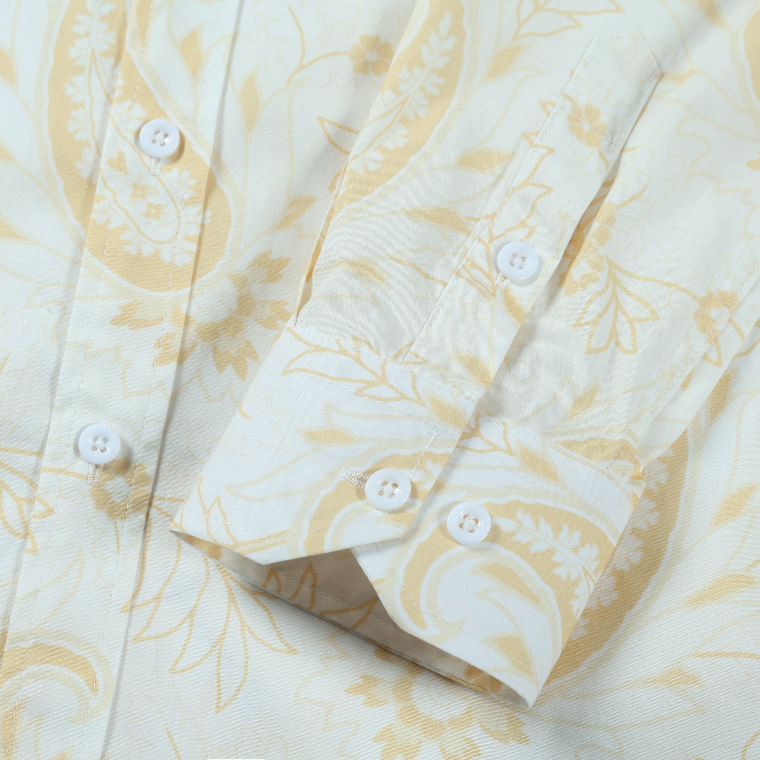 Yellow Paisley Button Down Shirt Jonvidesign