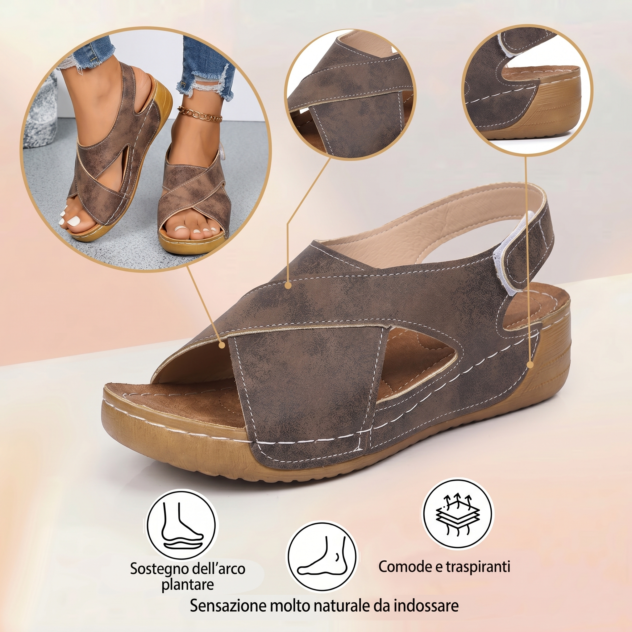 ⏰️Non perderti il ​​nostro sconto del 50%! ✅ Sandali di alta qualità 🦶 Nuovi modelli estivi: impermeabili e antiscivolo 🔴 Leggeri ed eleganti, adatti a ogni occasione.