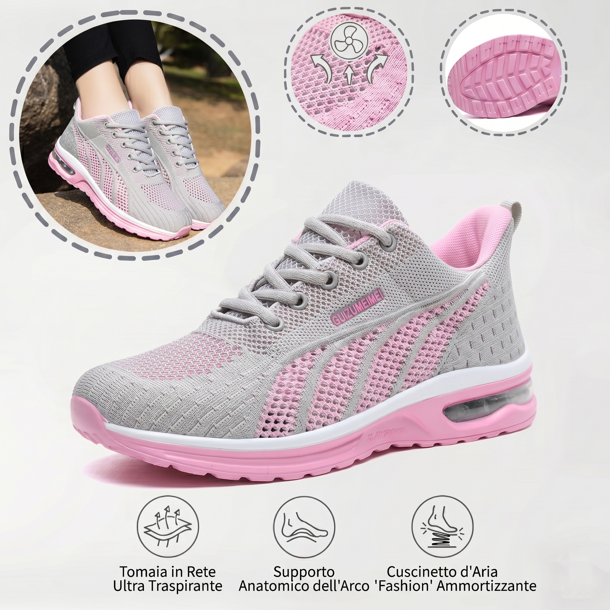 ⏰️Non perderti il ​​nostro sconto del 50%! ✅ Scarpe da passeggio di alta qualità 🦶 Nuovo modello 2026 Impermeabili e antiscivolo 🔴 Leggere ed eleganti, adatte a ogni occasione.
