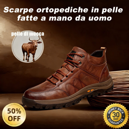 🎁Ultimo giorno per usufruire di uno sconto del 50%, non lasciartelo sfuggire! ⏰Realizzato in pelle di vitello australiana 🐂Supporto per il piede: allevia il dolore ✅Impermeabile e antiscivolo, comodo da indossare.