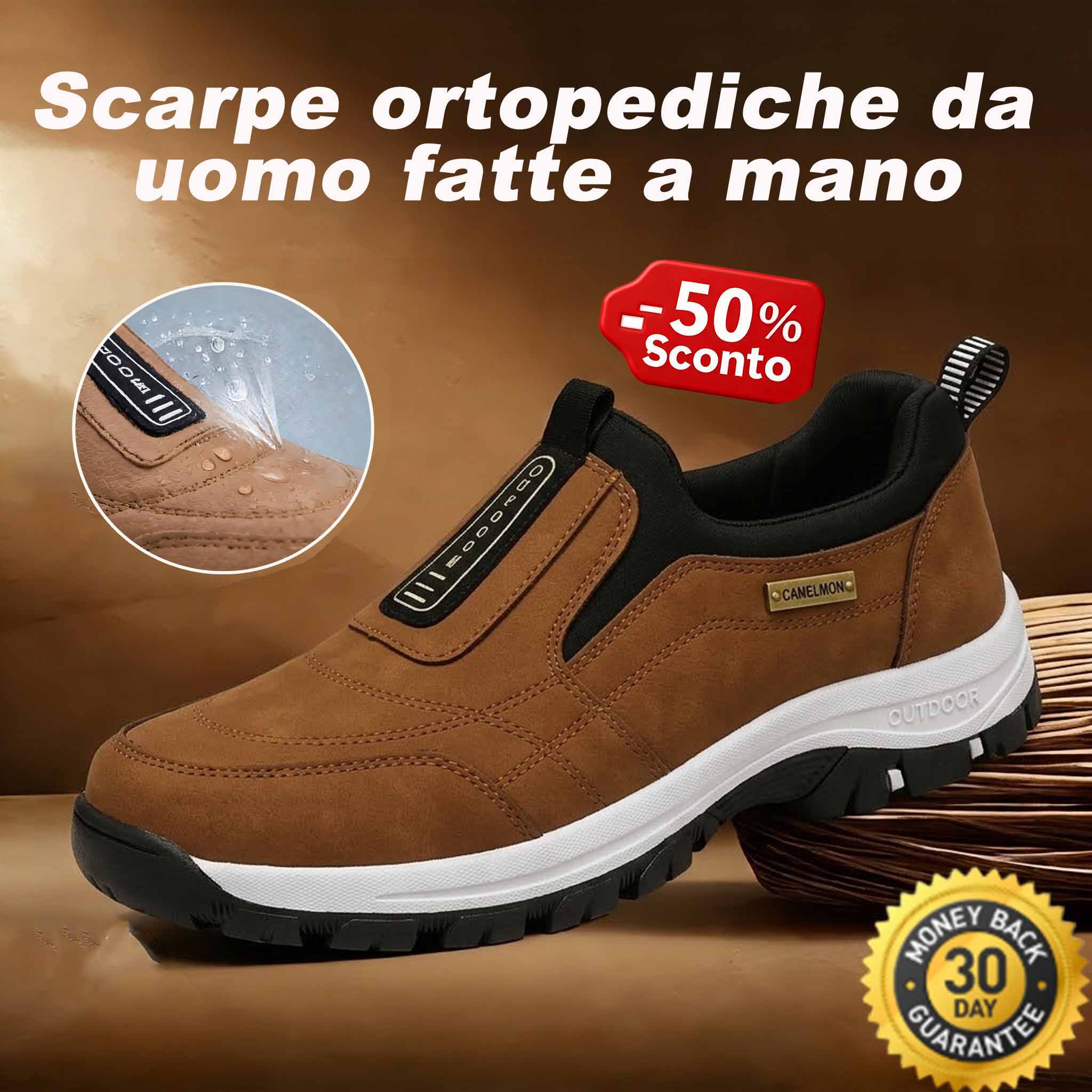 🎁Ultimo giorno per usufruire dello sconto del 50%, non perderlo! ⏰Allevia il dolore ai piedi e la fascite - Scarpe ortopediche impermeabili e antiscivolo🔴