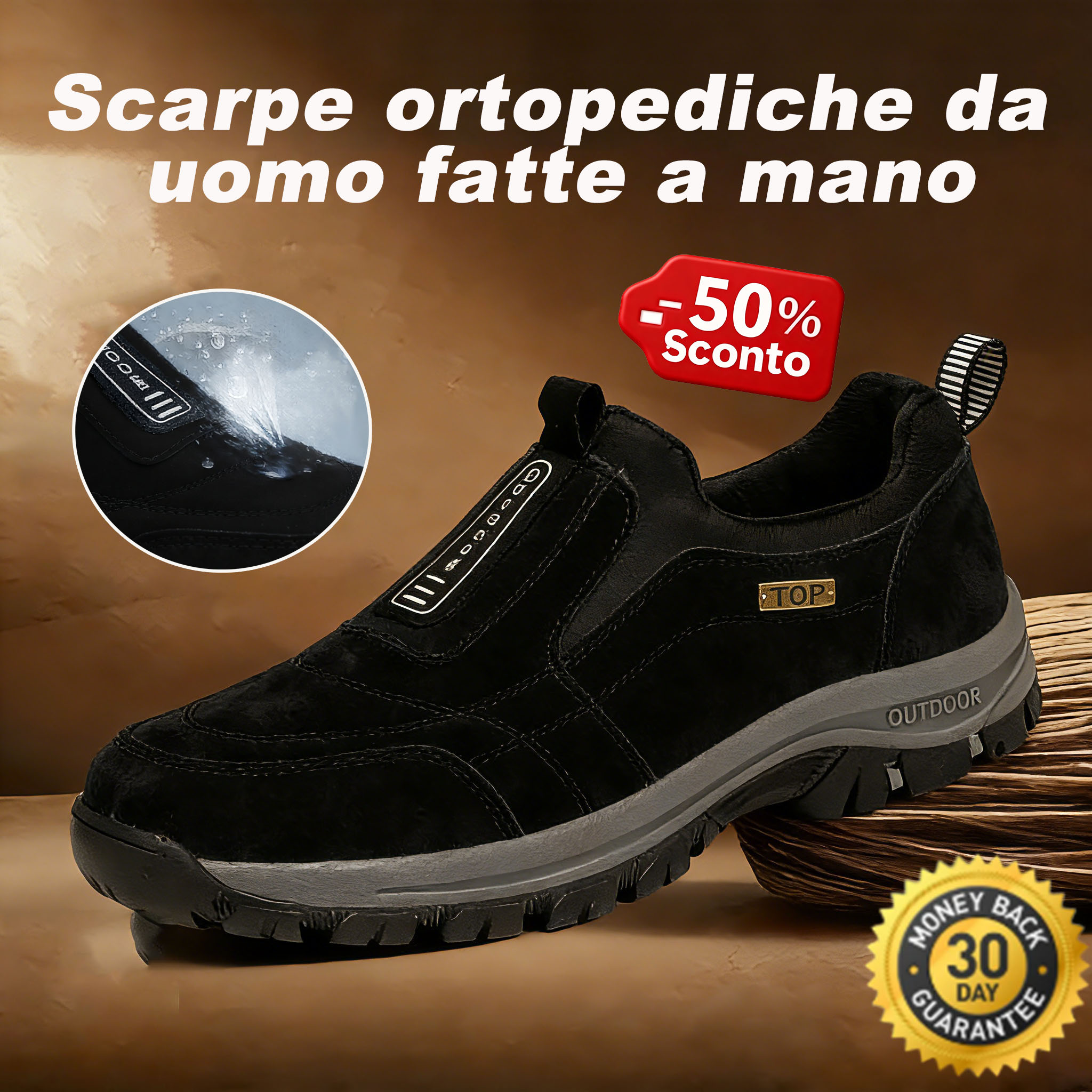 🎁Ultimo giorno per usufruire dello sconto del 50%, non perderlo! ⏰Allevia il dolore ai piedi e la fascite - Scarpe ortopediche impermeabili e antiscivolo🔴
