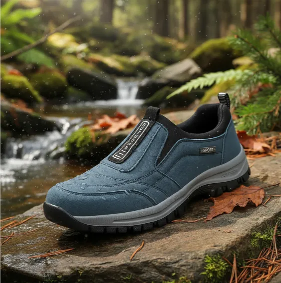 ✅Scarpe in pelle scamosciata di alta qualità🦶Alleviano il dolore e la fascite ai piedi - Impermeabili e antiscivolo🔴Scarpe ortopediche