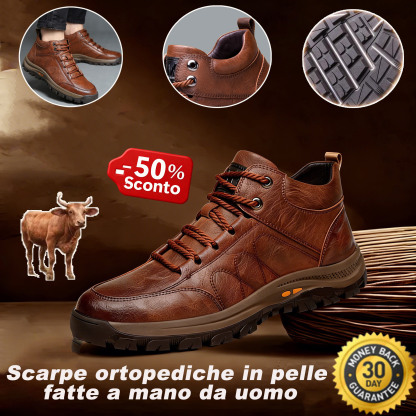 Scarpe da uomo in pelle di vitello cucite a mano 👞 Disponibili in tutte le taglie, con supporto plantare ✅ Calde, comode, impermeabili e antiscivolo