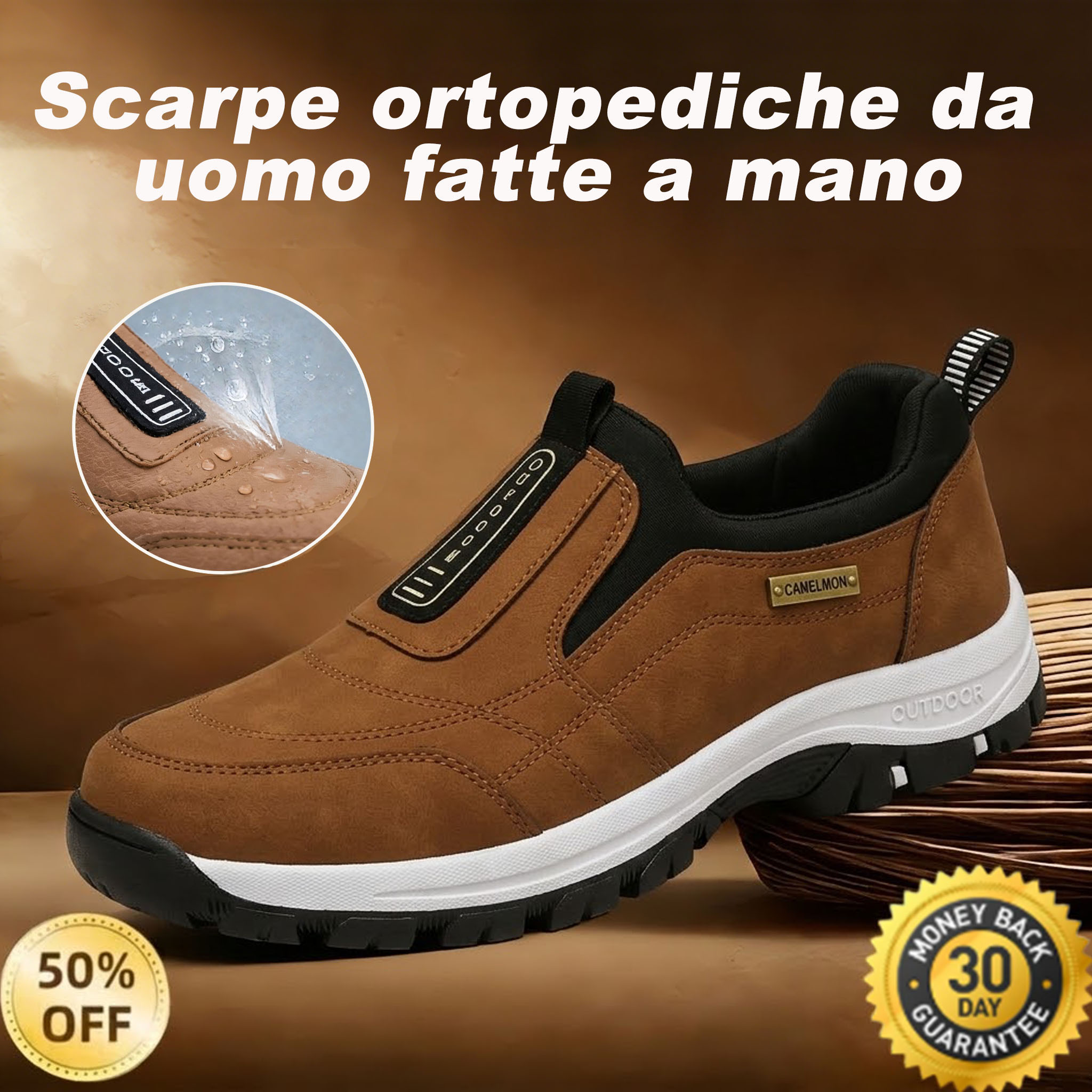 🎁Ultimo giorno per usufruire dello sconto del 50%, non perderlo! ⏰Allevia il dolore ai piedi e la fascite - Scarpe ortopediche impermeabili e antiscivolo🔴
