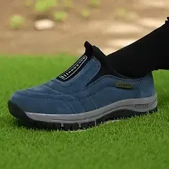 ✅Scarpe in pelle scamosciata di alta qualità🦶Alleviano il dolore e la fascite ai piedi - Impermeabili e antiscivolo🔴Scarpe ortopediche