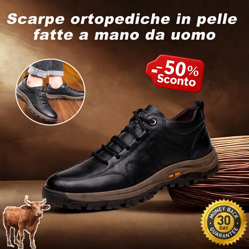 🐂 Scarpe da uomo in pelle di vitello cucite a mano 👞 Disponibili in tutte le taglie, facili da indossare e togliere ✅ Calde, comode, impermeabili e antiscivolo