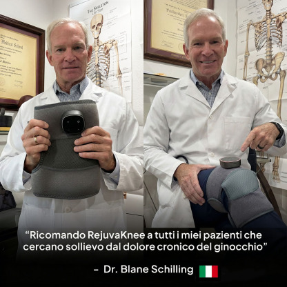 🔥 Massaggiatore per ginocchia 🦶 Riduce la necessità di un intervento chirurgico di sostituzione del ginocchio ✅ Funzionamento portatile, leggero e silenzioso