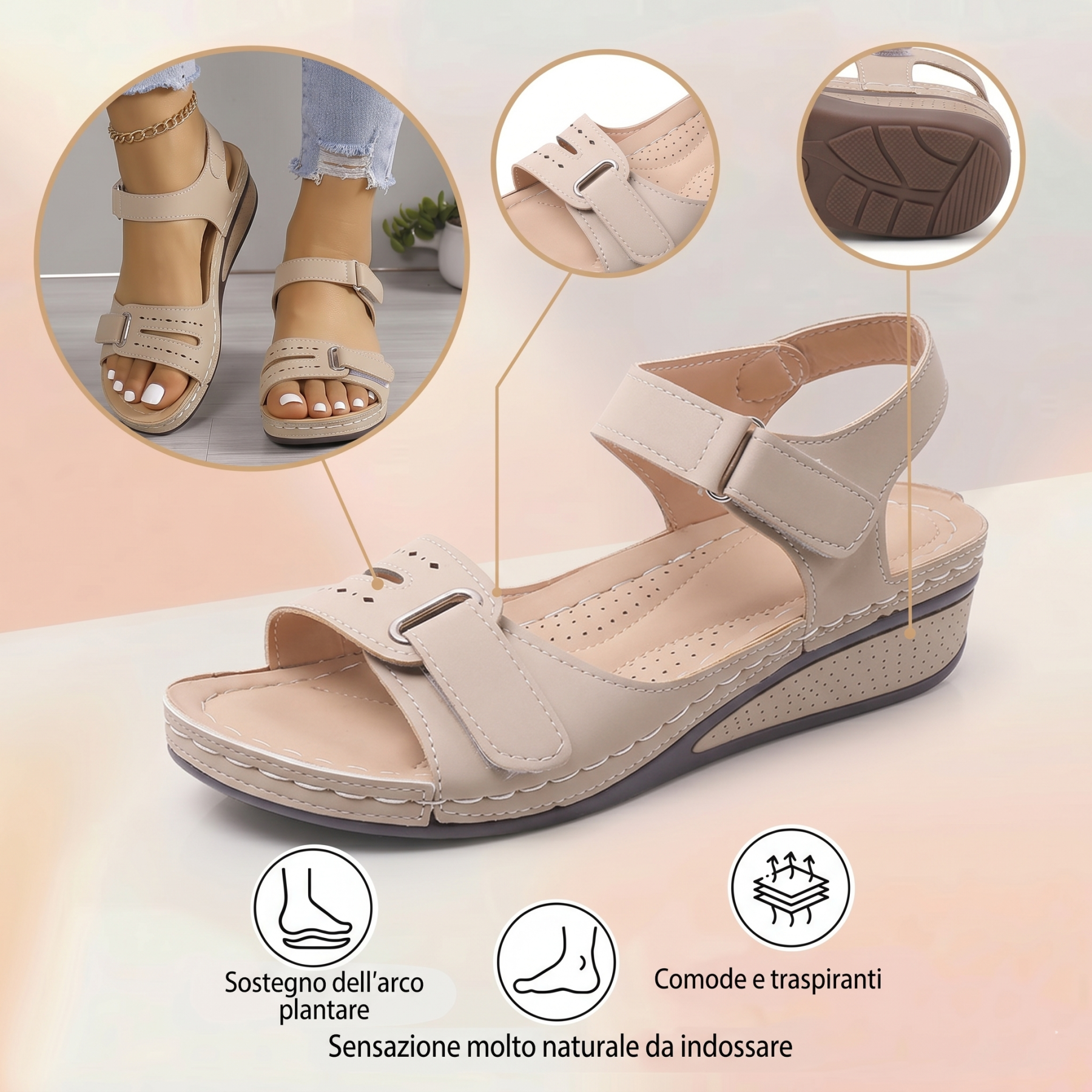 Sandali da spiaggia ⏰️ Non perderti l'offerta di oggi con il 50% di sconto! ✅ Sandali di alta qualità 🦶 Leggeri ed eleganti - impermeabili e antiscivolo 🔴 Adatti a tutte le occasioni.