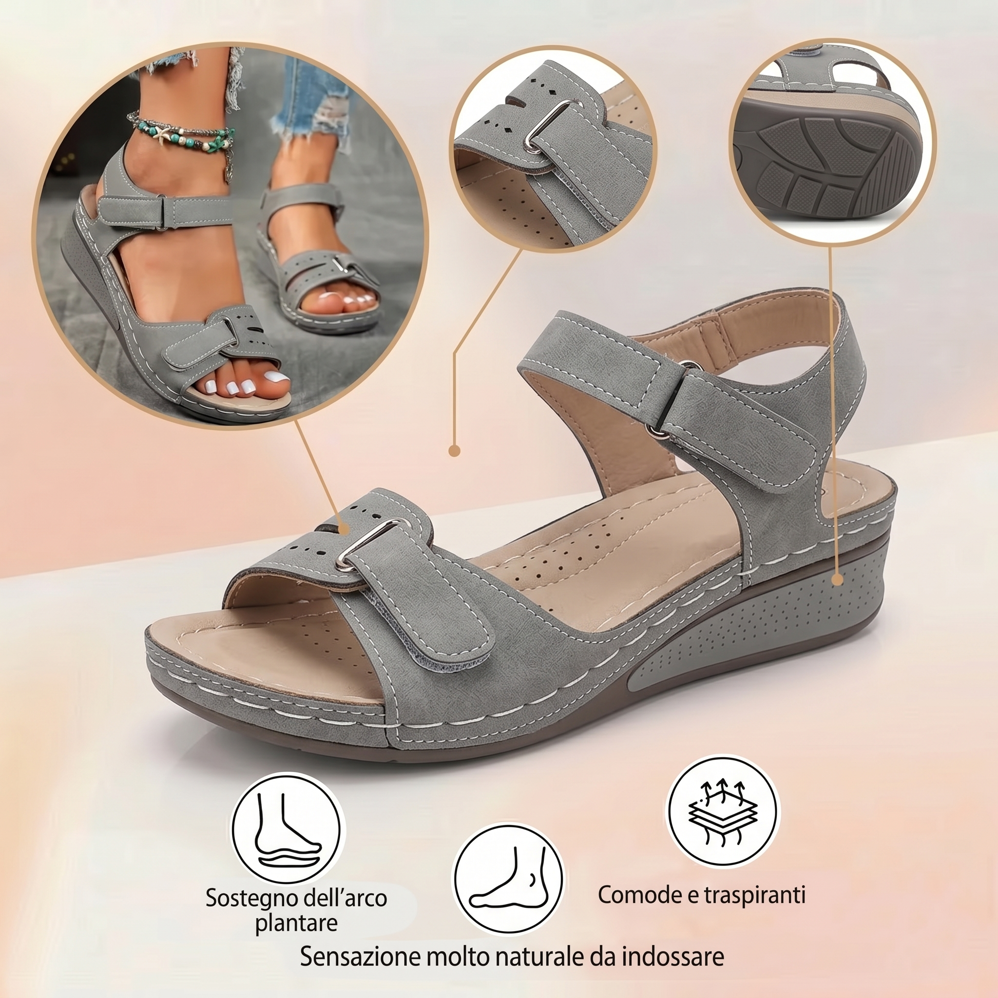 Sandali da spiaggia ⏰️ Non perderti l'offerta di oggi con il 50% di sconto! ✅ Sandali di alta qualità 🦶 Leggeri ed eleganti - impermeabili e antiscivolo 🔴 Adatti a tutte le occasioni.