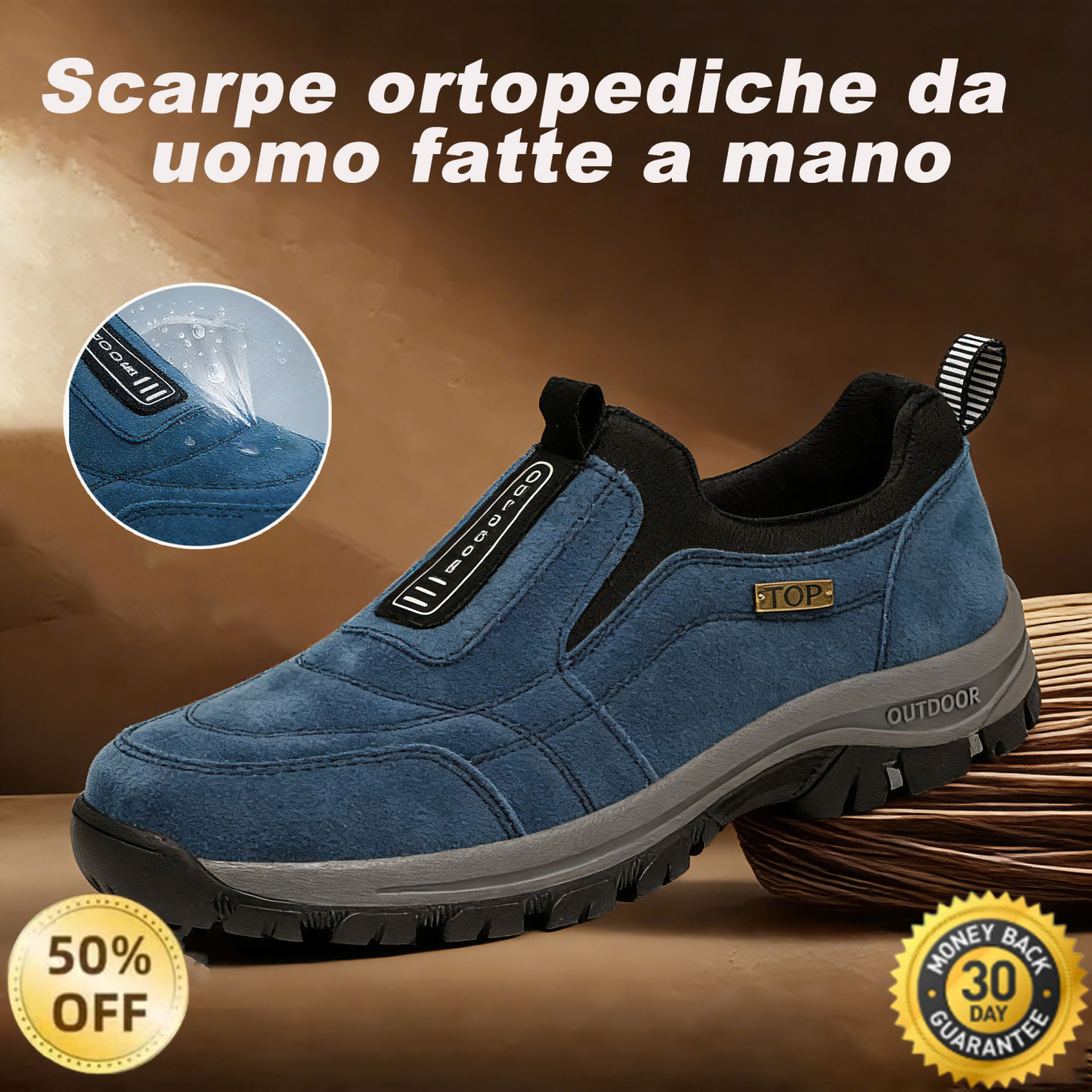 🎁Ultimo giorno per usufruire dello sconto del 50%, non perderlo! ⏰Allevia il dolore ai piedi e la fascite - Scarpe ortopediche impermeabili e antiscivolo🔴