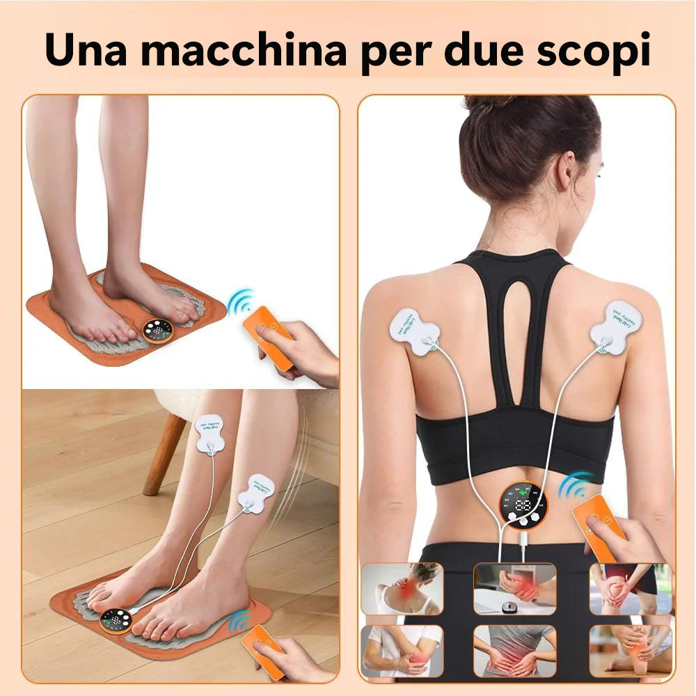 Tappetino per massaggio plantare microcorrente: attiva la circolazione sanguigna in tutto il corpo in 3 minuti