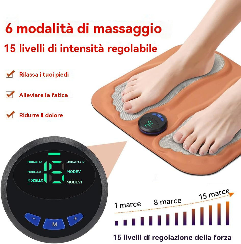 Tappetino per massaggio plantare microcorrente: attiva la circolazione sanguigna in tutto il corpo in 3 minuti
