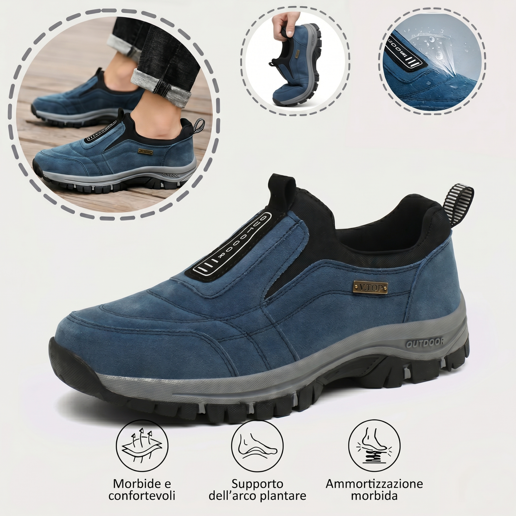🎁Ultimo giorno per usufruire dello sconto del 50%, non perderlo! ⏰Allevia il dolore ai piedi e la fascite - Scarpe ortopediche impermeabili e antiscivolo🔴