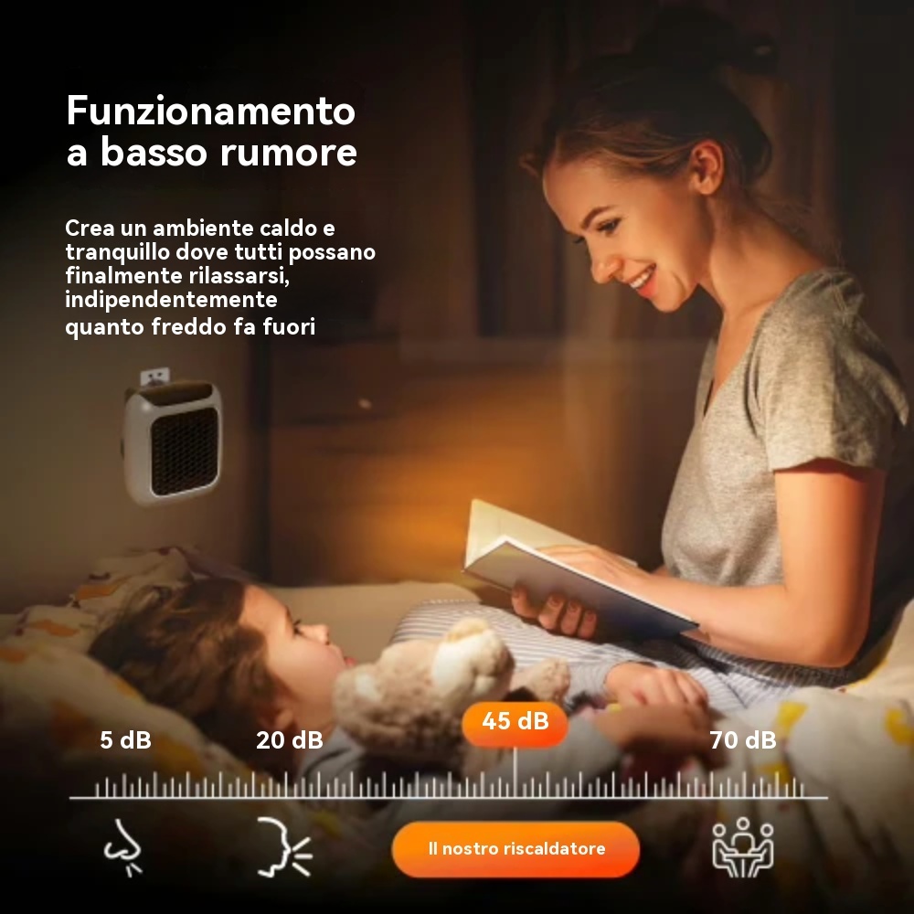Mini riscaldatore ad alta tecnologia 2026: si riscalda rapidamente ed è adatto per l'uso in casa, in bagno, a parete e in ufficio.
