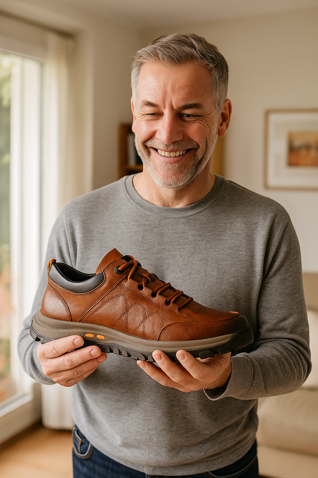 🐂 Scarpe da uomo in pelle di vitello cucite a mano 👞 Disponibili in tutte le taglie, facili da indossare e togliere ✅ Calde, comode, impermeabili e antiscivolo