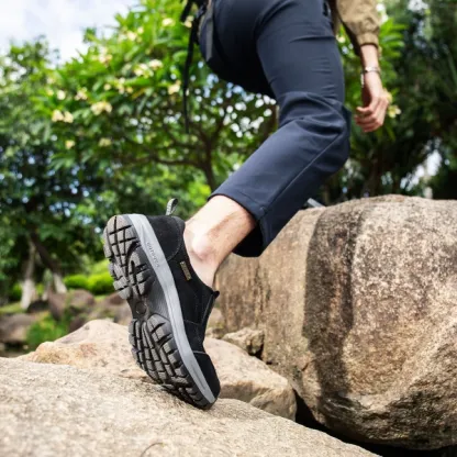 ✅Scarpe in pelle scamosciata di alta qualità🦶Alleviano il dolore e la fascite ai piedi - Impermeabili e antiscivolo🔴Scarpe ortopediche