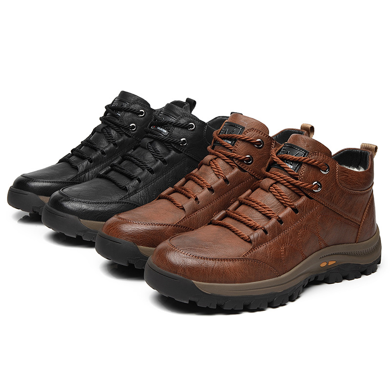 Scarpe da uomo in pelle di vitello cucite a mano 👞 Disponibili in tutte le taglie, con supporto plantare ✅ Calde, comode, impermeabili e antiscivolo