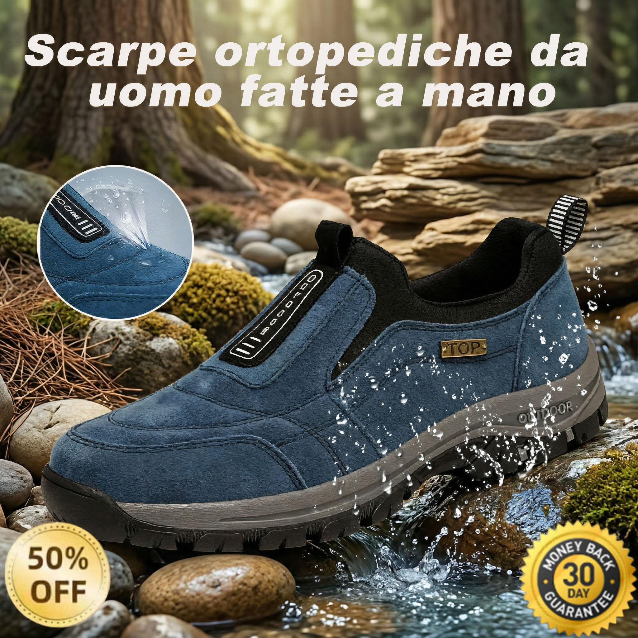🎁Ultimo giorno per usufruire dello sconto del 50%, non perderlo! ⏰Allevia il dolore ai piedi e la fascite - Scarpe ortopediche impermeabili e antiscivolo🔴