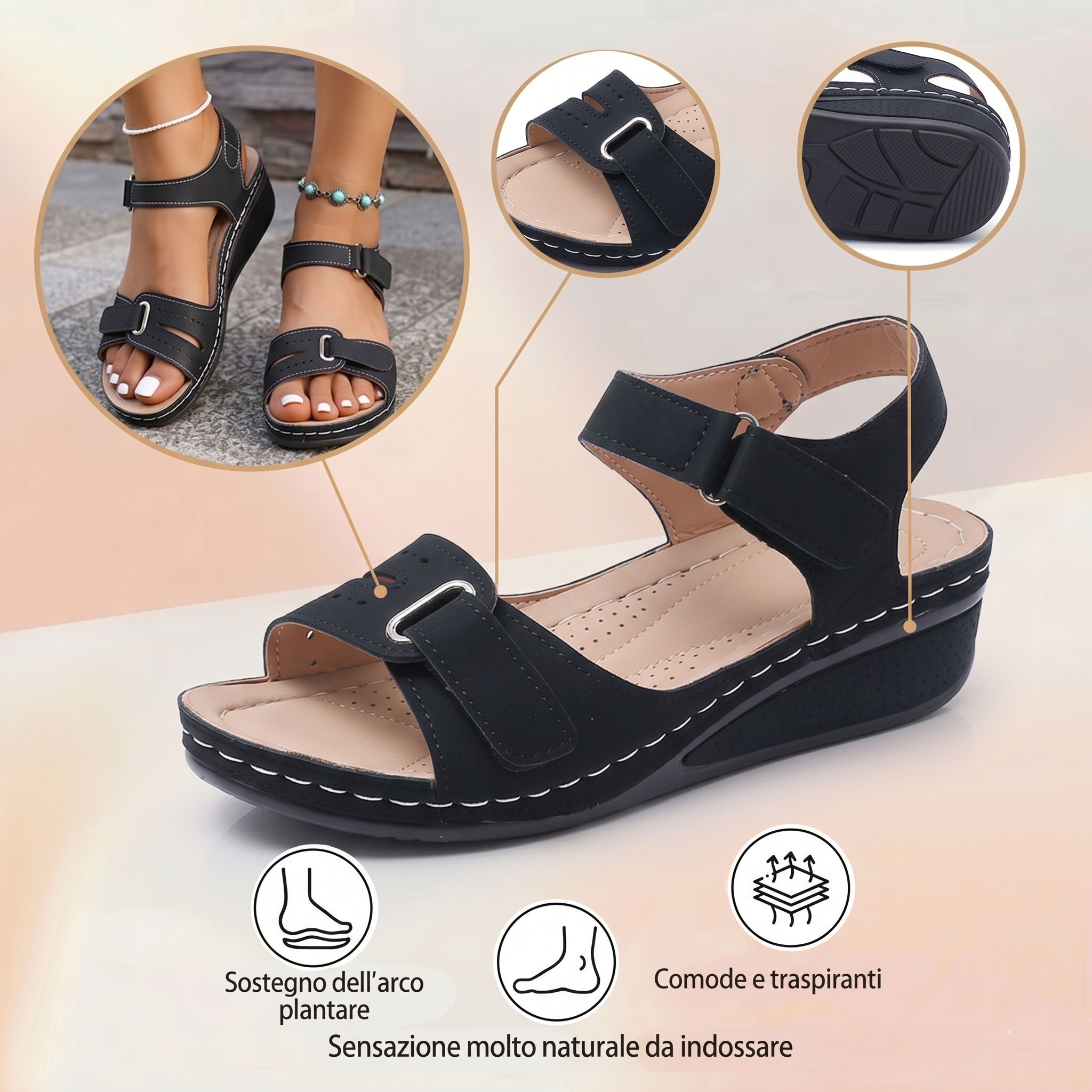 Sandali da spiaggia ⏰️ Non perderti l'offerta di oggi con il 50% di sconto! ✅ Sandali di alta qualità 🦶 Leggeri ed eleganti - impermeabili e antiscivolo 🔴 Adatti a tutte le occasioni.