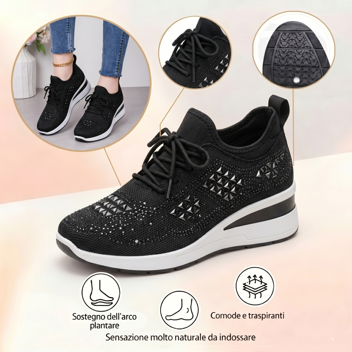 ⏰️Non perderti lo sconto del 50% di oggi! ✅ Scarpe ortopediche di alta qualità 🦶 Leggere e versatili - Impermeabili e antiscivolo 🔴