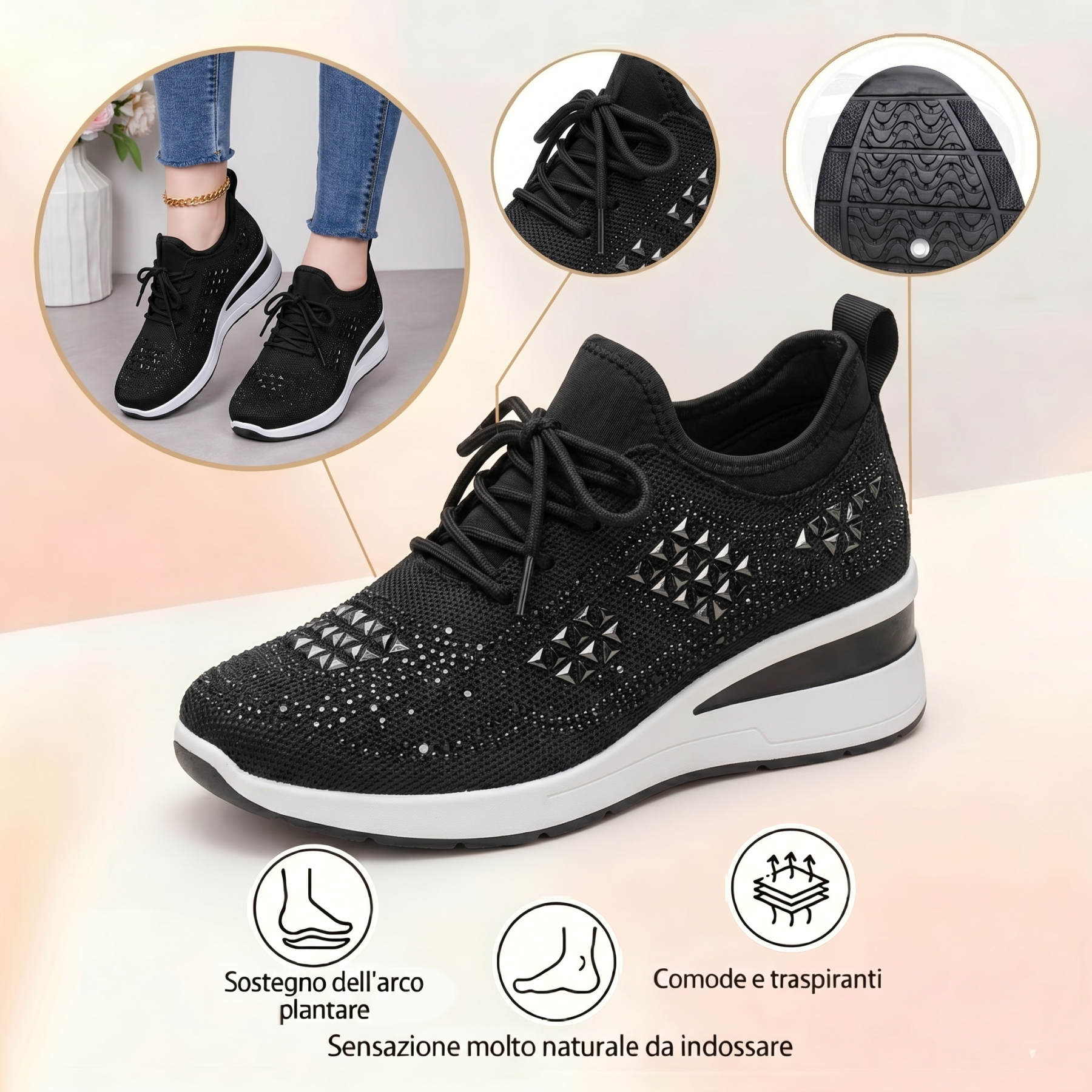 ⏰️Non perderti lo sconto del 50% di oggi! ✅ Scarpe ortopediche di alta qualità 🦶 Leggere e versatili - Impermeabili e antiscivolo 🔴