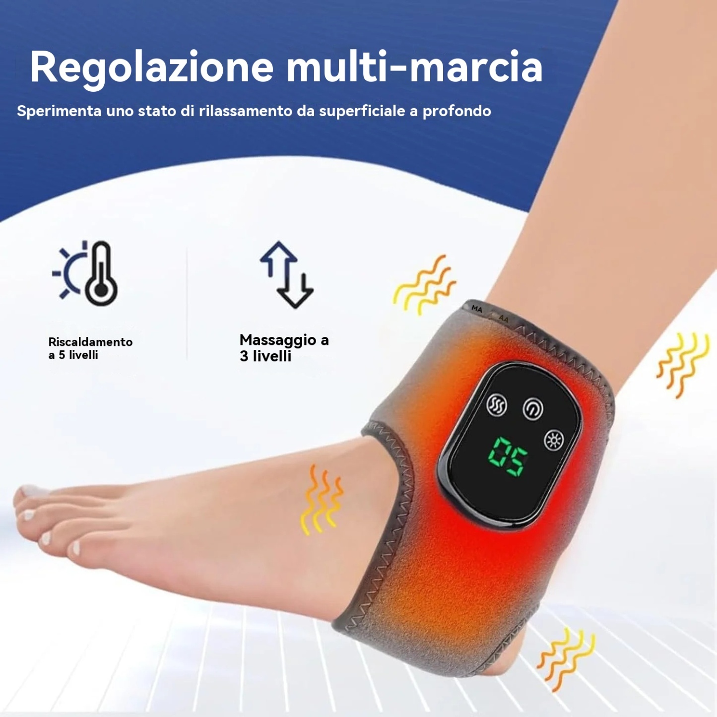 Massaggiatore per piedi 🦶 "Tripla terapia" - Approvato dai medici 👩‍⚕️, allevia efficacemente il dolore ai nervi