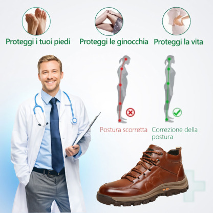 🎁Ultimo giorno per usufruire di uno sconto del 50%, non lasciartelo sfuggire! ⏰Realizzato in pelle di vitello australiana 🐂Supporto per il piede: allevia il dolore ✅Impermeabile e antiscivolo, comodo da indossare.