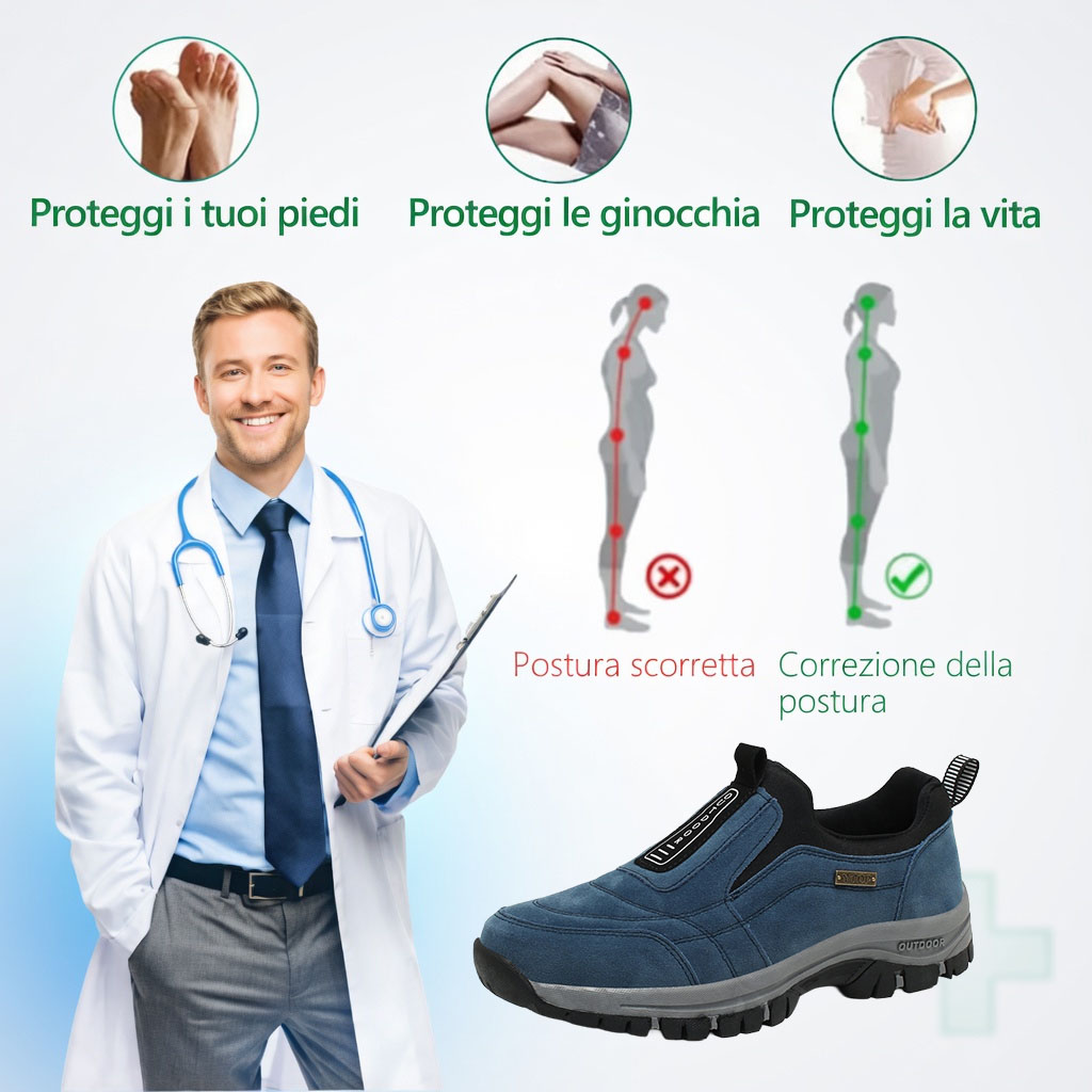🎁Ultimo giorno per usufruire dello sconto del 50%, non perderlo! ⏰Allevia il dolore ai piedi e la fascite - Scarpe ortopediche impermeabili e antiscivolo🔴