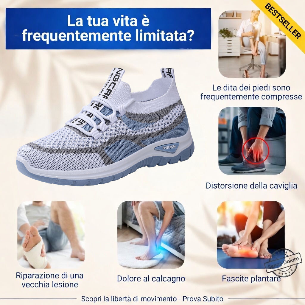 🎁Ultimo giorno per usufruire dello sconto del 50%, non perderlo! ⏰Allevia il dolore ai piedi e la fascite - Scarpe ortopediche impermeabili e antiscivolo🔴