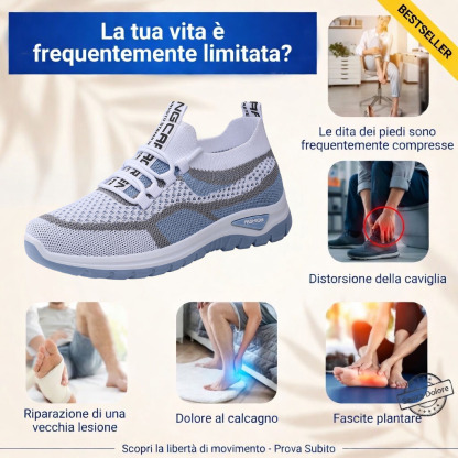 🎁Ultimo giorno per usufruire dello sconto del 50%, non perderlo! ⏰Allevia il dolore ai piedi e la fascite - Scarpe ortopediche impermeabili e antiscivolo🔴