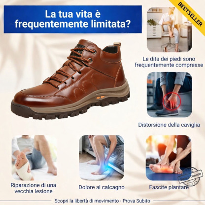 🎁Ultimo giorno per usufruire di uno sconto del 50%, non lasciartelo sfuggire! ⏰Realizzato in pelle di vitello australiana 🐂Supporto per il piede: allevia il dolore ✅Impermeabile e antiscivolo, comodo da indossare.