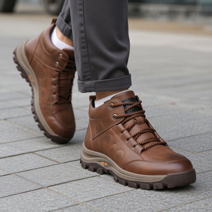 🎁Ultimo giorno per usufruire di uno sconto del 50%, non lasciartelo sfuggire! ⏰Realizzato in pelle di vitello australiana 🐂Supporto per il piede: allevia il dolore ✅Impermeabile e antiscivolo, comodo da indossare.