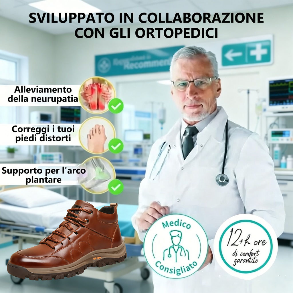 🎁Ultimo giorno per usufruire di uno sconto del 50%, non lasciartelo sfuggire! ⏰Realizzato in pelle di vitello australiana 🐂Supporto per il piede: allevia il dolore ✅Impermeabile e antiscivolo, comodo da indossare.