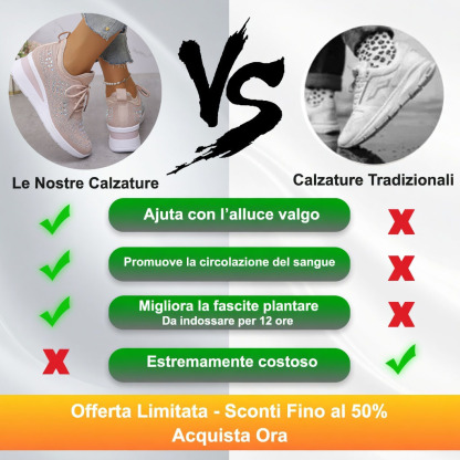 ⏰️Non perderti lo sconto del 50% di oggi! ✅ Scarpe ortopediche di alta qualità 🦶 Leggere e versatili - Impermeabili e antiscivolo 🔴